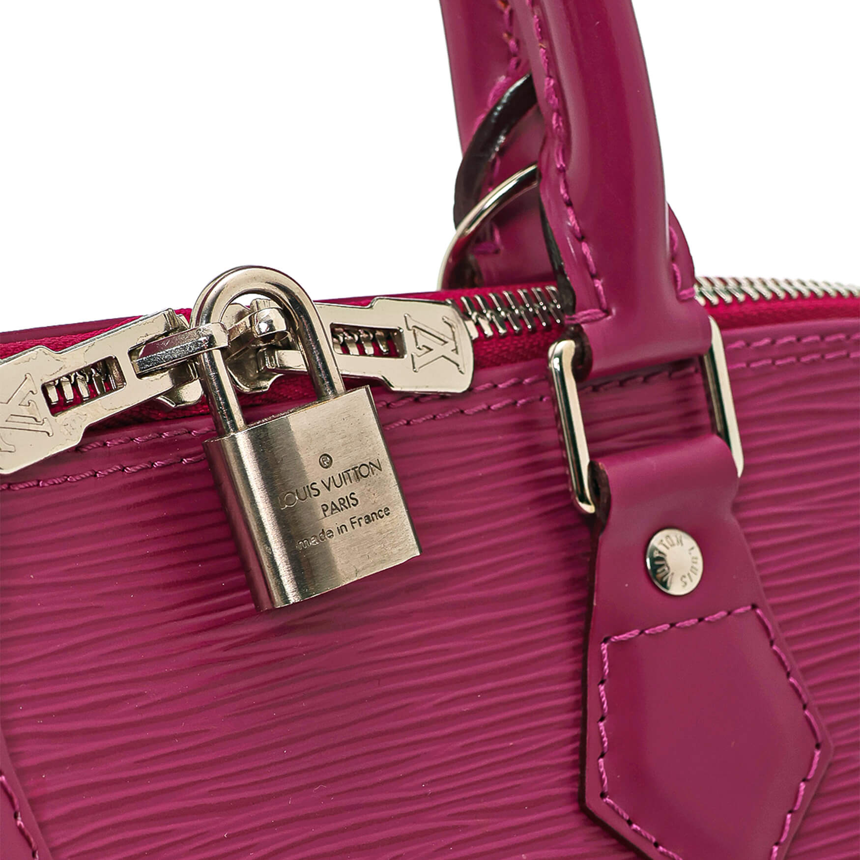 Louis Vuitton - Deep Magenta Epi Leather Alma GM Tote Bag